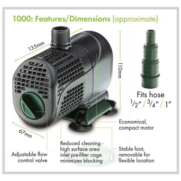 Blagdon Minipond Feature Pump 1000 3 Blagdon Minipond Feature Pump 1000 - Image 3