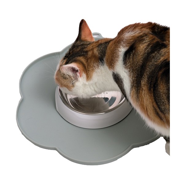 Catit Flower Placemat Grey Medium 4 Catit Flower Placemat Grey Medium - Image 4