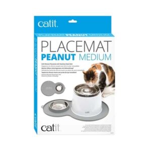 Catit Peanut Placemat Grey Medium