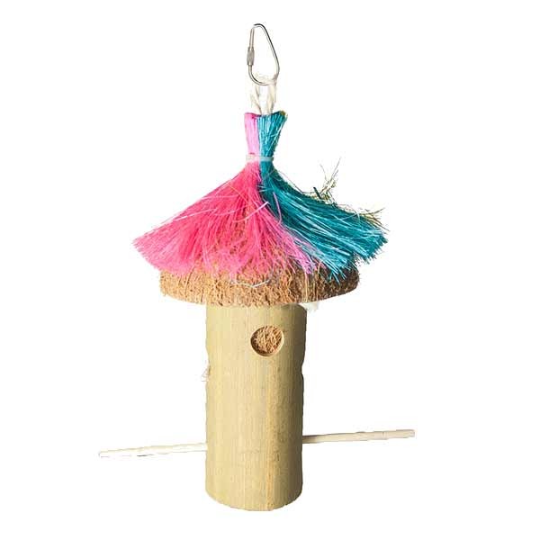Beaks Forager Bamboo Perch Bird Toy 1 Beaks Forager Bamboo Perch Bird Toy