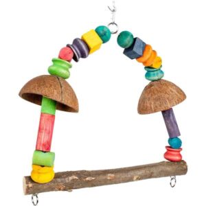 Adventure Bound Coconut Rainbow Parrot Swing