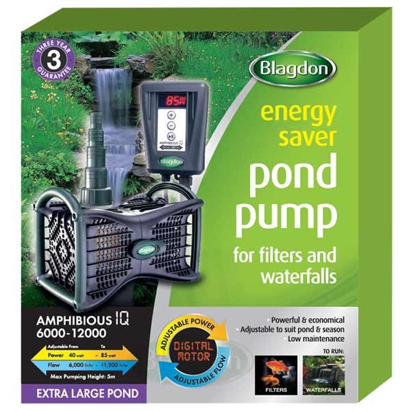 Blagdon Amphibious IQ Energy Saver Pump 6000-12000 1 Blagdon Amphibious IQ Energy Saver Pump 6000-12000