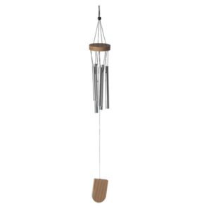 Wooden Wind Chime With Metal Tubes 37cm