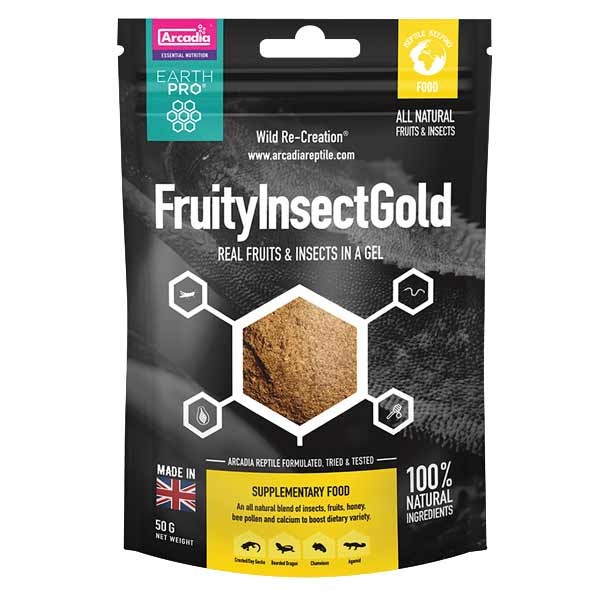 Arcadia Earth Pro JellyPot Gold Fruityinsect Gold 50g 1 Arcadia Earth Pro JellyPot Gold Fruityinsect Gold 50g