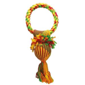 Good Boy Threads Squeaky Ball & Ring Dog Toy