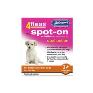 Johnson's 4Fleas Spot On For Puppies Up To 4kg