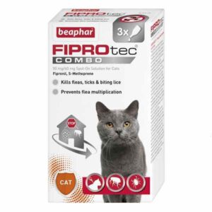 Beaphar FIPROtec Combo Flea & Tick Spot-on for Cats 3 Pack