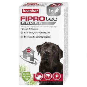Beaphar FIPROtec Combo Flea & Tick Spot-on for Dogs (20-40kg) Single
