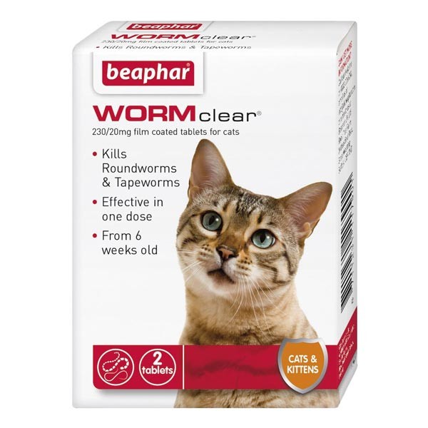 Beaphar WORMclear Tablets for Cats 2 Pack