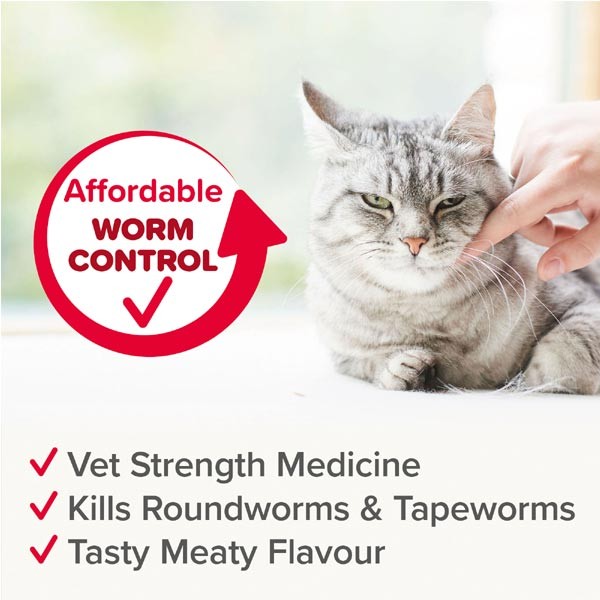 Beaphar WORMclear Tablets for Cats 2 Pack 2 Beaphar WORMclear Tablets for Cats 2 Pack - Image 2