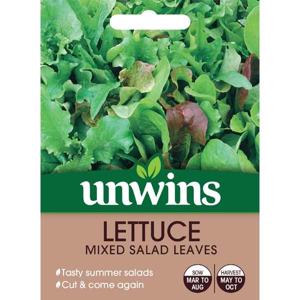 Unwins Lettuce Mixed Salad Leaves Seeds 1 Unwins Lettuce Mixed Salad Leaves Seeds