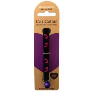 Rosewood Cats Eyes Reflective Cat Collar