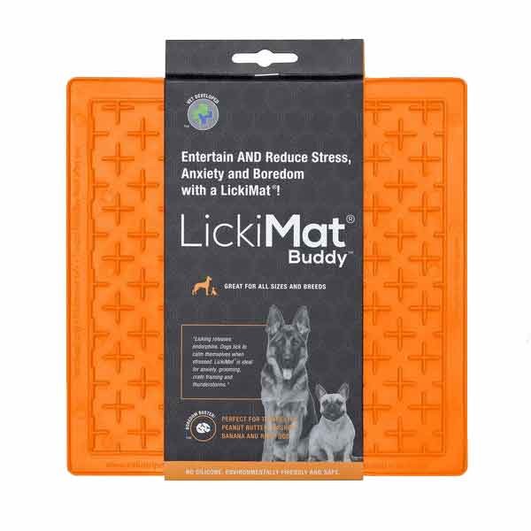 LickiMat Classic Buddy Orange 1 LickiMat Classic Buddy Orange