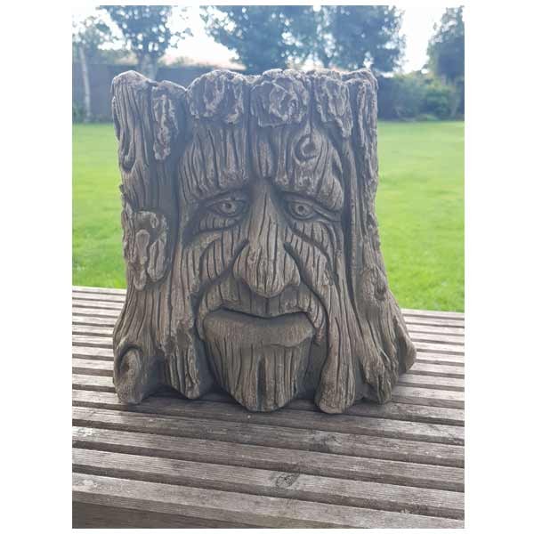 Tree Trunk Man Pot Stone Planter 22cm 1 Tree Trunk Man Pot Stone Planter 22cm