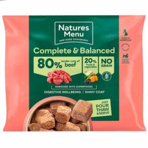 Natures Menu Complete & Balanced 80/20 Tender Beef Nuggets for Adult Dogs 1kg (was Country Hunter)