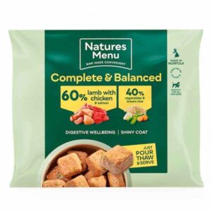 Natures Menu Complete & Balanced 60/40 Lamb & Chicken Nuggets for Adult Dogs 1kg