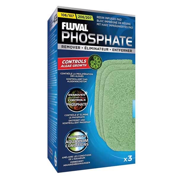Fluval Phosphate Remover Pad 3-pk 107/207 1 Fluval Phosphate Remover Pad 3-pk 107/207