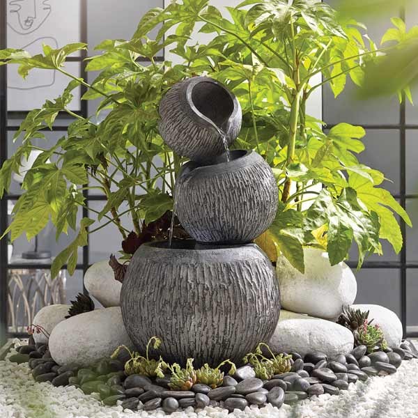 Easy Fountain Illusion Falls Modern Water Feature 2 Easy Fountain Illusion Falls Modern Water Feature - Image 2