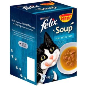 Felix Soup Fish Selection Adult 6x48g Wet Cat Food