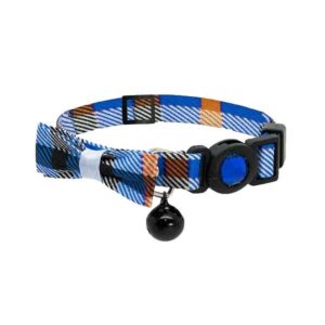 Cat Circus Tartan Bow Print Safety Cat Collar (Assorted)