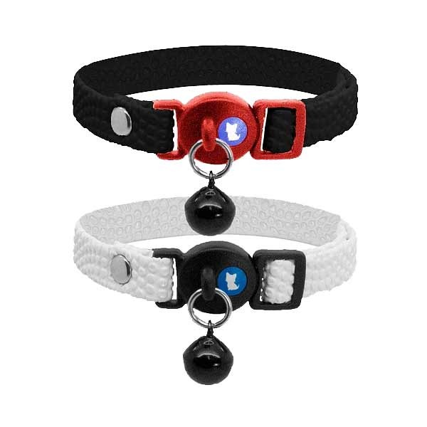 Cat Circus Monochrome PU Safety Cat Collar (Assorted) 2 Cat Circus Monochrome PU Safety Cat Collar (Assorted) - Image 2