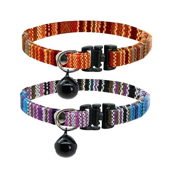 Cat Circus Navajo Velvet Safety Kitten Collar (Assorted) 2 Cat Circus Navajo Velvet Safety Kitten Collar (Assorted) - Image 2