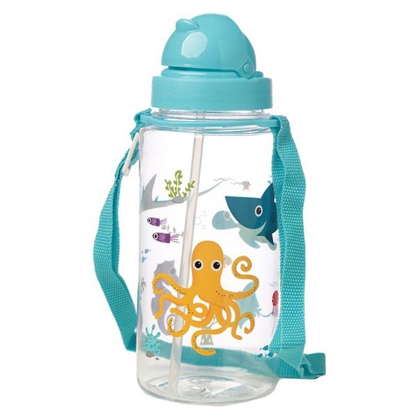 Splosh Sealife Children's Shatterproof Water Bottle 450ml 2 Splosh Sealife Children's Shatterproof Water Bottle 450ml - Image 2