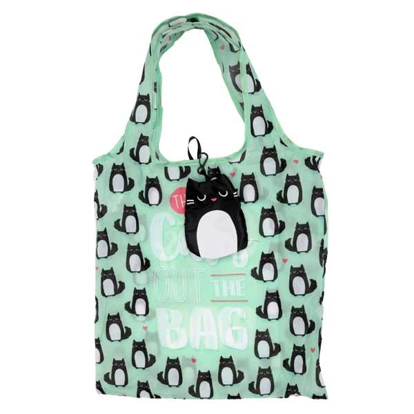 Foldable Bag Feline Fine The Cats Out of the Bag 1 Foldable Bag Feline Fine The Cats Out of the Bag