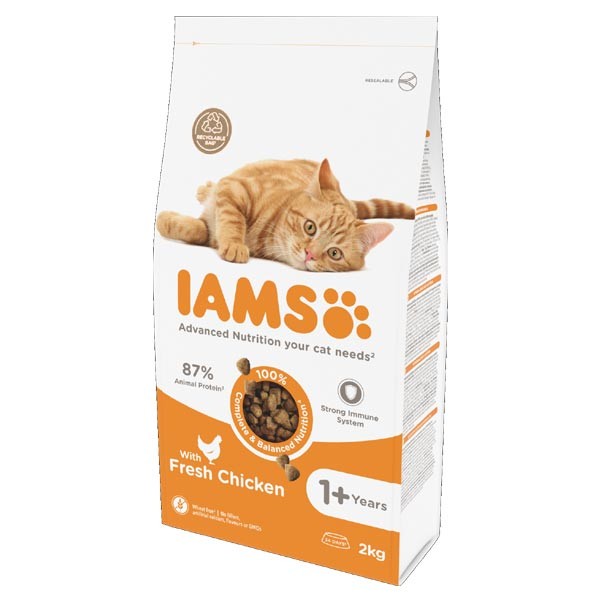 IAMS For Vitality Fresh Chicken Adult 2kg Dry Cat Food 1 IAMS For Vitality Fresh Chicken Adult 2kg Dry Cat Food