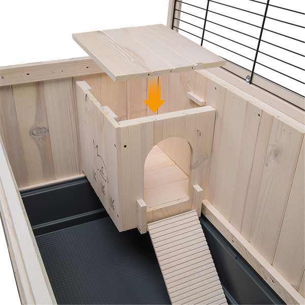 Ferplast Cottage Large Indoor Rabbit Hutch 3 Ferplast Cottage Large Indoor Rabbit Hutch - Image 3