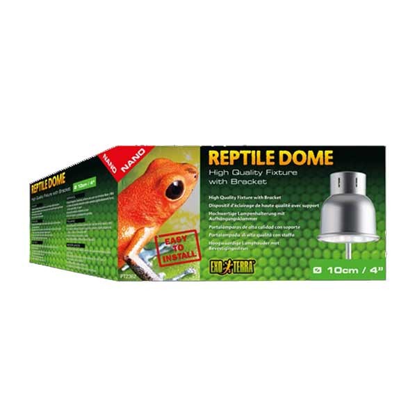 Exo Terra Aluminum Nano Dome Fixture With Bracket 1 Exo Terra Aluminum Nano Dome Fixture With Bracket