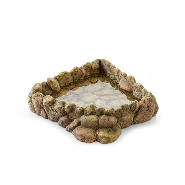 Exo Terra Corner Pebble Water Dish Extra Large 1 Exo Terra Corner Pebble Water Dish Extra Large