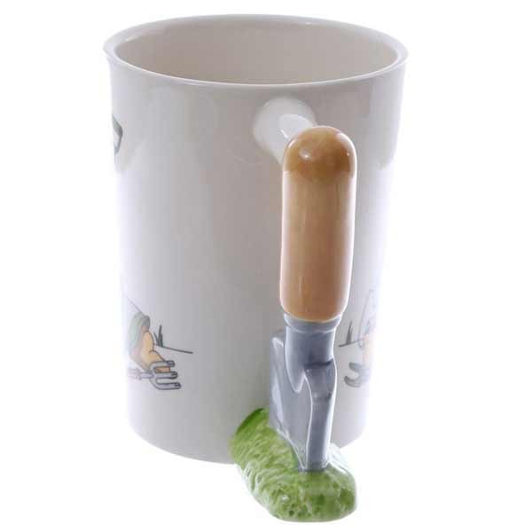 Trowel Shaped Handle Garden Ceramic Mug 2 Trowel Shaped Handle Garden Ceramic Mug - Image 2