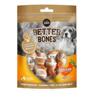 Zeus Better Bones Chicken & Rosemary Wrapped Bones 9 Pack Dog Treat