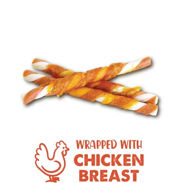 Zeus Better Bones Chicken & Rosemary Wrapped Twists 10 Pack Dog Treat 2 Zeus Better Bones Chicken & Rosemary Wrapped Twists 10 Pack Dog Treat - Image 2