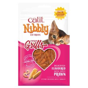 Catit Nibbly Grills Chicken with Prawn 30g Cat Treat