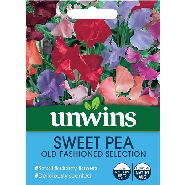 Unwins Sweet Pea Old Fashioned Selection Seeds 1 Unwins Sweet Pea Old Fashioned Selection Seeds