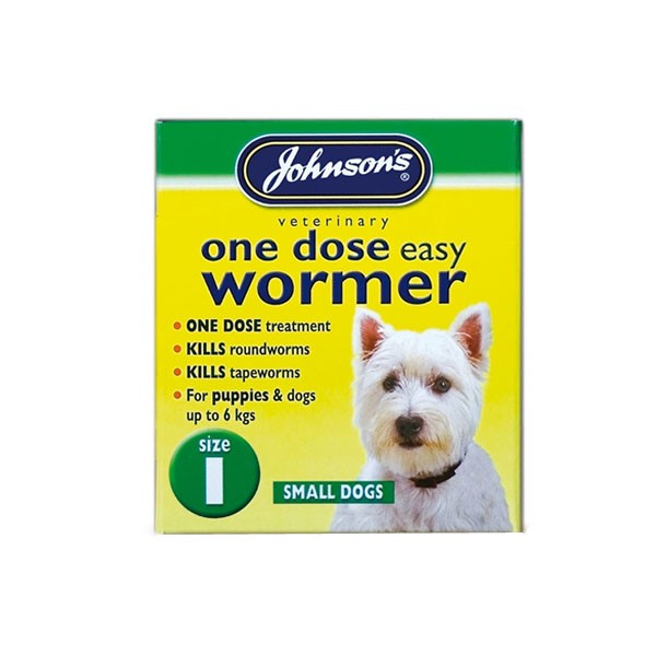 Johnson's One Dose Easy Wormer Size 1 1 Johnson's One Dose Easy Wormer Size 1