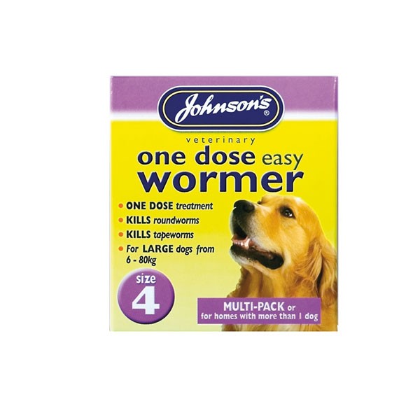 Johnson's One Dose Easy Wormer Size 4 1 Johnson's One Dose Easy Wormer Size 4
