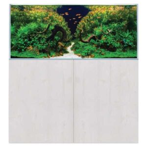 AquaSys 300 Soft Matt White Aquarium & Cabinet