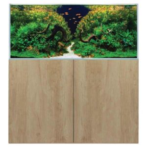 AquaSys 300 Natural Nebraska Oak Aquarium & Cabinet