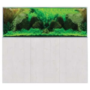 AquaSys 395 Soft Matt White Aquarium & Cabinet