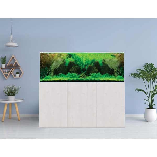 AquaSys 395 Soft Matt White Aquarium & Cabinet 2 AquaSys 395 Soft Matt White Aquarium & Cabinet - Image 2