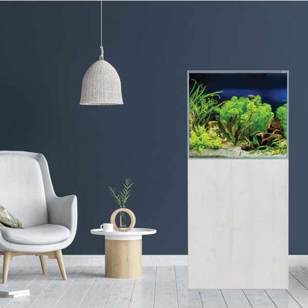 AquaSys 150 Soft Matt White Aquarium & Cabinet 3 AquaSys 150 Soft Matt White Aquarium & Cabinet - Image 3