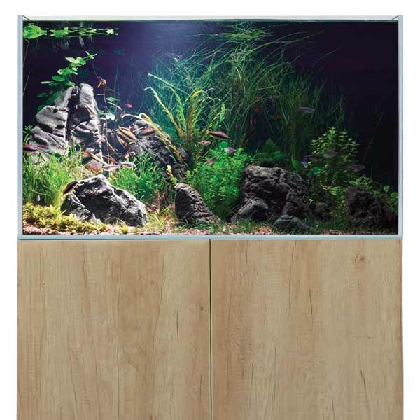 AquaSys 230 Natural Nebraska Oak Aquarium & Cabinet 2 AquaSys 230 Natural Nebraska Oak Aquarium & Cabinet - Image 2