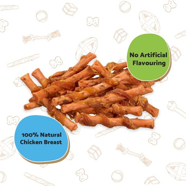 Good Boy Chewy Chicken With Carrot Sticks 320g Dog Treat 2 Good Boy Chewy Chicken With Carrot Sticks 320g Dog Treat - Image 2