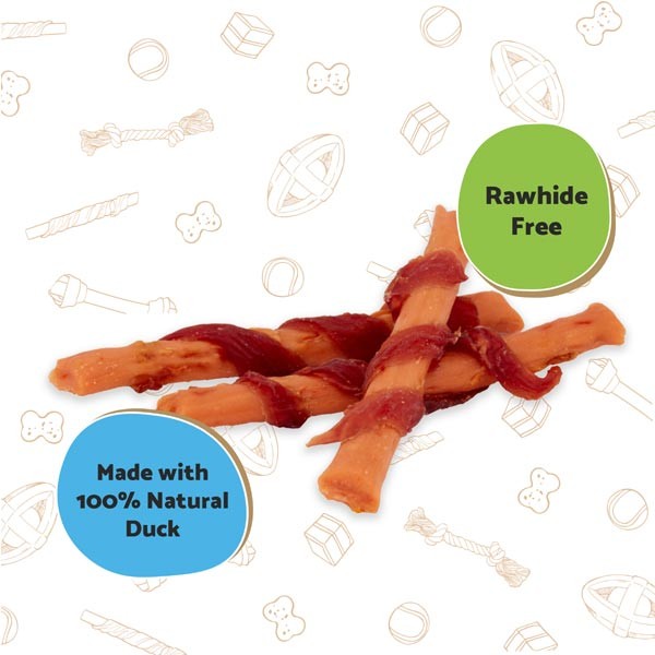Good Boy Duck with Carrot Sticks 90g Dog Treat 2 Good Boy Duck with Carrot Sticks 90g Dog Treat - Image 2