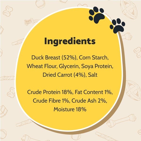 Good Boy Duck with Carrot Sticks 90g Dog Treat 4 Good Boy Duck with Carrot Sticks 90g Dog Treat - Image 4