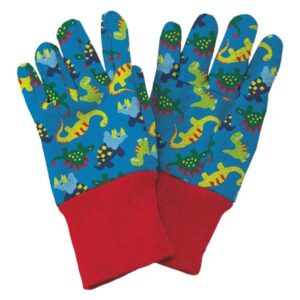 Kent & Stowe Blue Dinosaur Kids Gardening Gloves