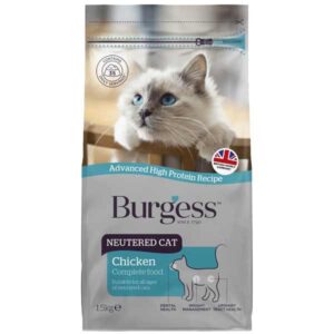 Burgess Neutered Chicken Adult 1.5kg Dry Cat Food